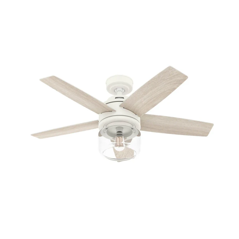 Textured White 44"Ceiling Fan from the Margo Collection