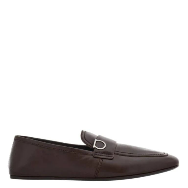 Ferragamo Gancini-Plaque Slip-On Loafers