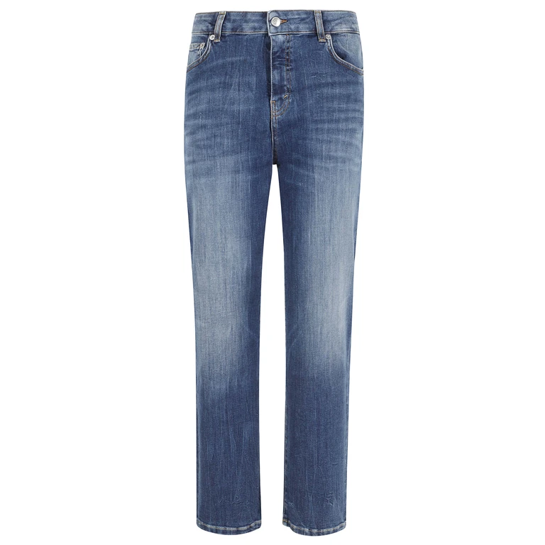 Department5 Adid Pantalone Regular Ankle Blue Jean - Women