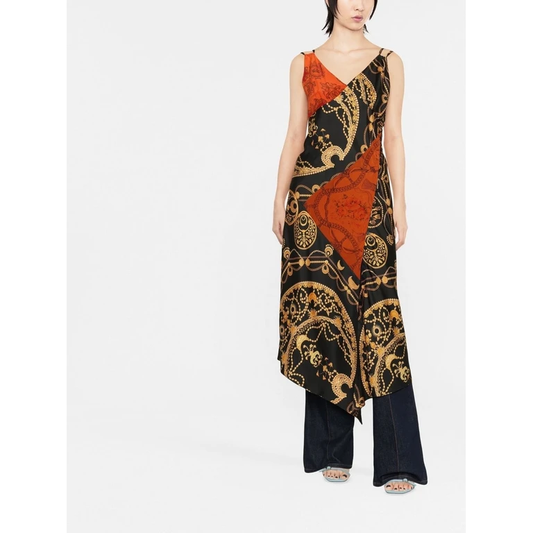 MARINE SERRE Dresses Black Silk - Women