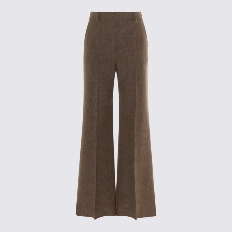 Pantalones de algodón beige Burberry