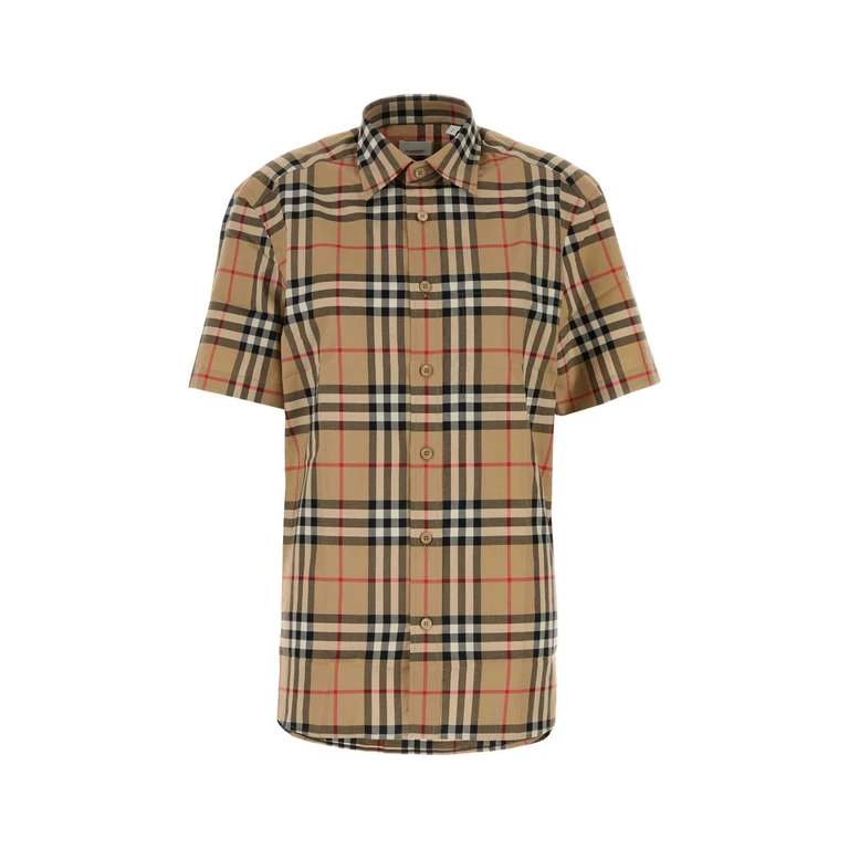 Embroidered Poplin Shirt Archivebeigeipchk Cotton Camicie - Men