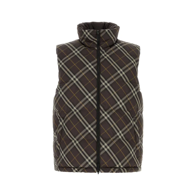 Burberry Embroidered Polyester Reversibile Down Jacket Truffleipcheck Piumini - Men