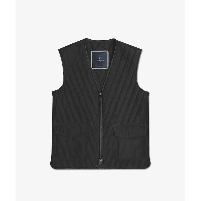Larusmiani Bristol Gilet Black Sportwear Sleevless - Men