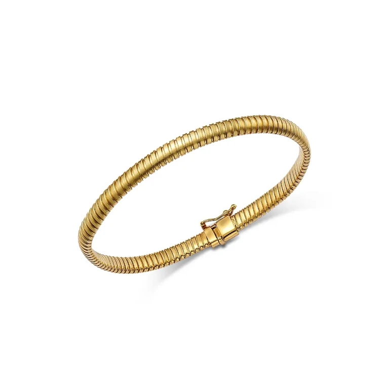 Fancy Tubogas Bracelet in 14K Yellow Gold