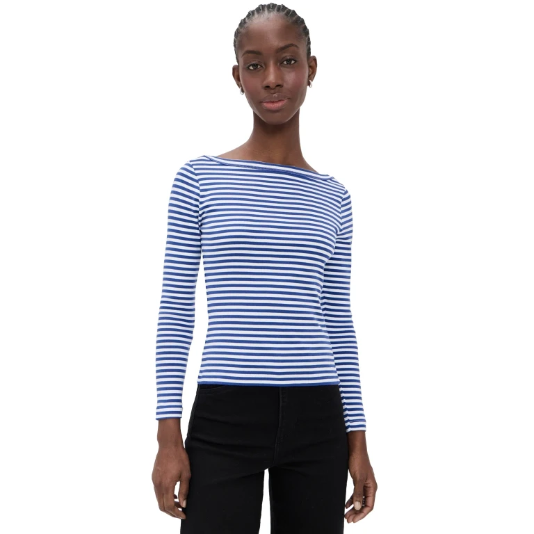 Madewell The 90s Boat Neck Tee French Blue XL