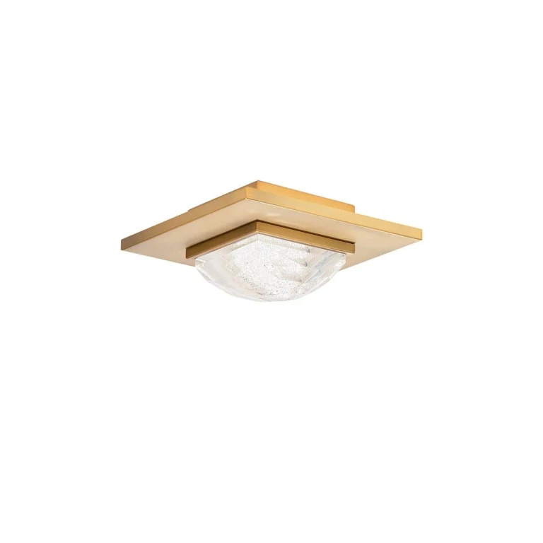 Aged Brass LED Flush Mount from the Promenade Collection
