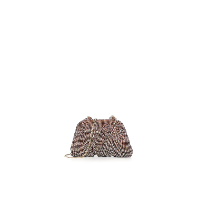 Venus Draped Crystal Mesh Mini Bag with Strap (0011160)