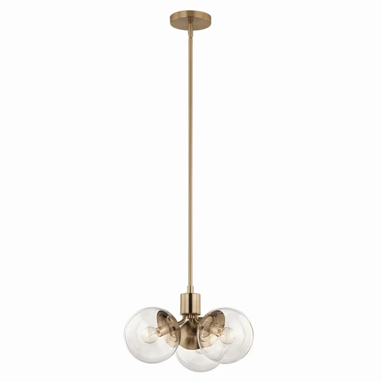 Champagne Bronze Three Light Chandelier from the Silvarious Collection