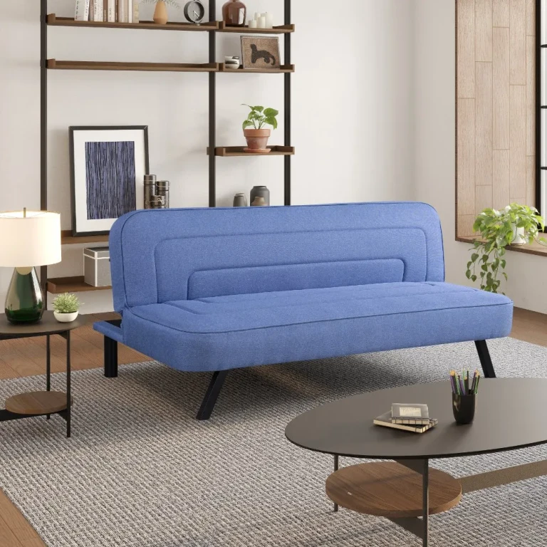 Serta Mia Charcoal Gray Convertible Sleeper Sofa