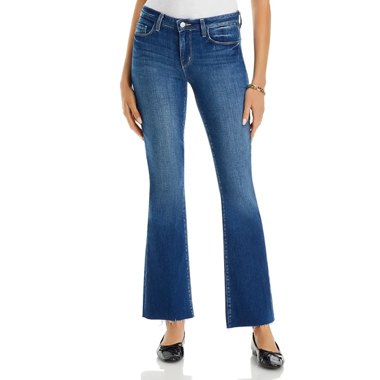 L'Agence Sneeki Low Rise Sneaker Jeans in Hasting