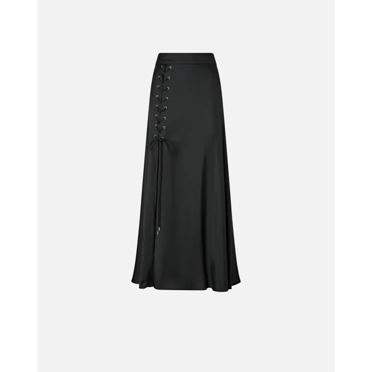 Pinko Jupe longue fendue à lacets