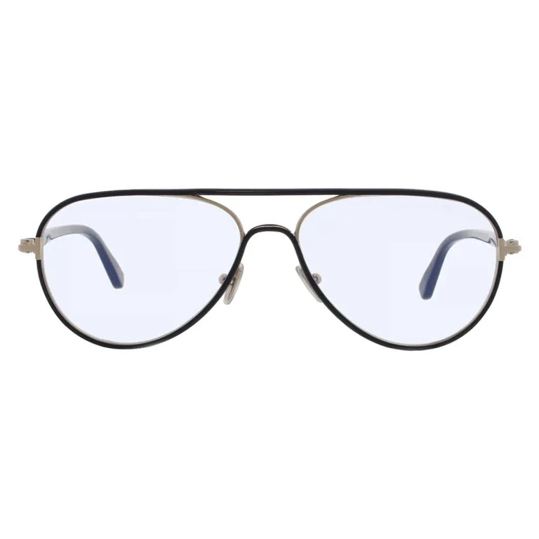 Tom Ford Blue Light Block Pilot Mens Eyeglasses FT5897-B 001 57