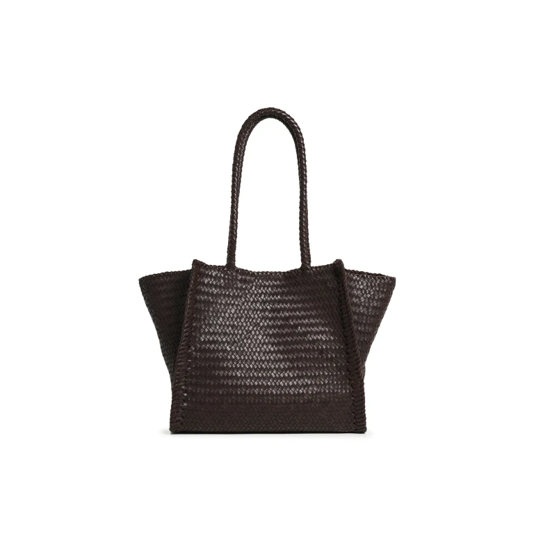 Madewell The Lexington Tote in Woven Leather Coffee Bean One Size