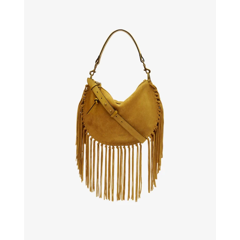 Sac Oskan Soft Zip Franges - Femme - Saffron - Isabel Marant