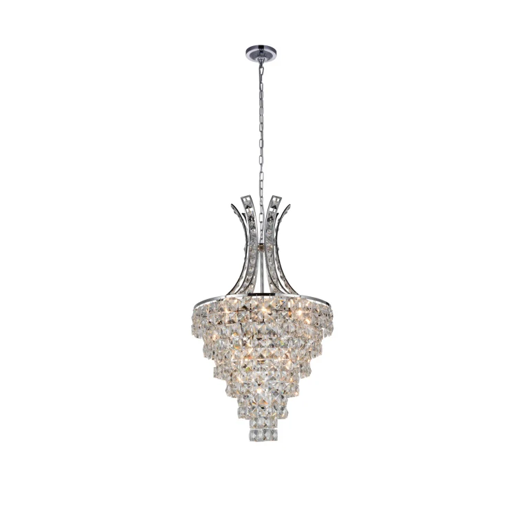 Chique 9 Light Chandelier with Chrome finish