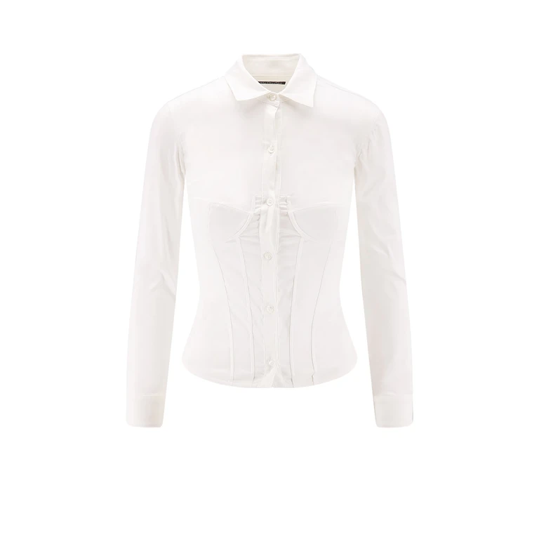 Balenciaga Shirts White Cotone - Women