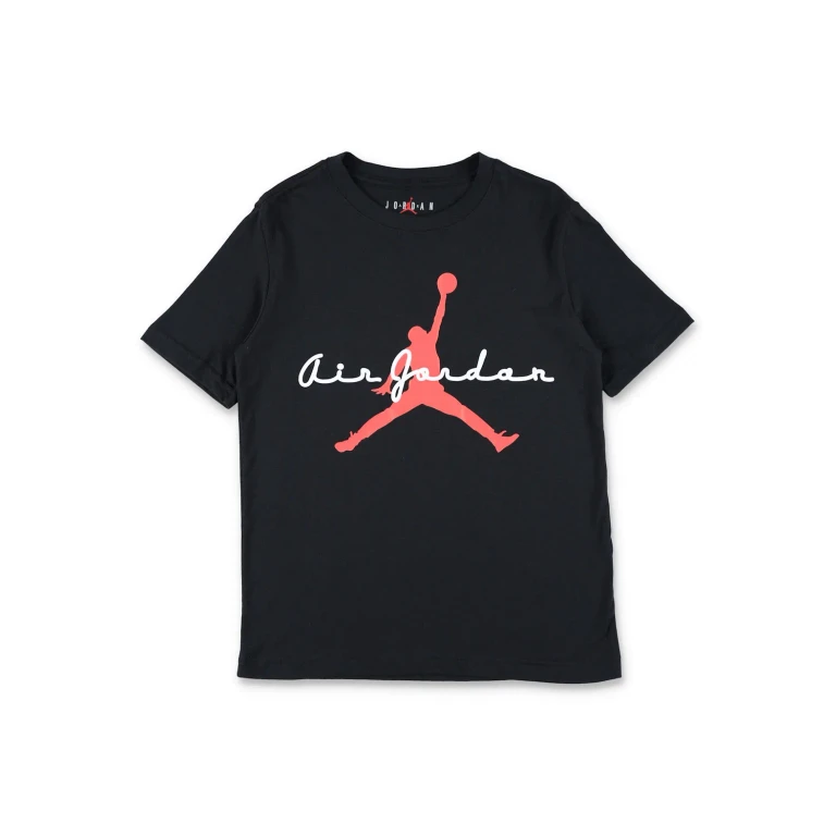 Boy's Cotton Blend T-Shirt with Printed Logo (95F494023)