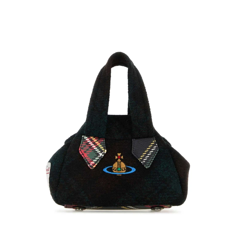 Vivienne Westwood Embroidered Fabric Mini Yasmine Handbag