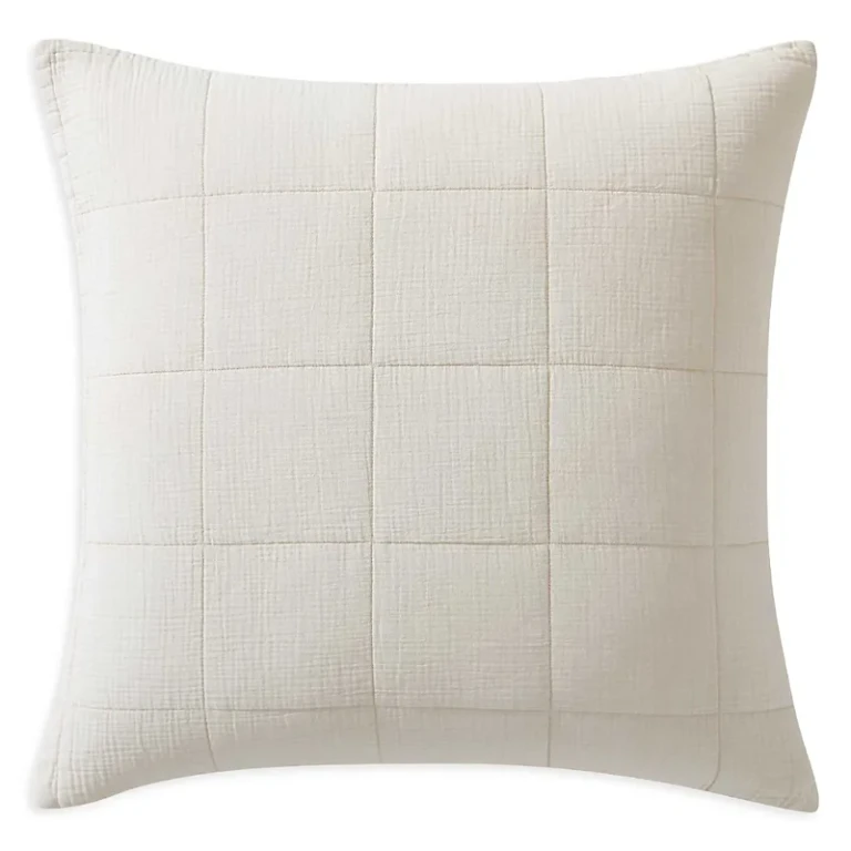 Calvin Klein Cotton Gauze Solid Pillow Cover, 22 X 22