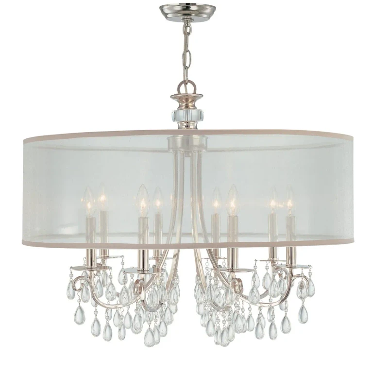 Hampton Crystal Chandelier in Polished Chrome