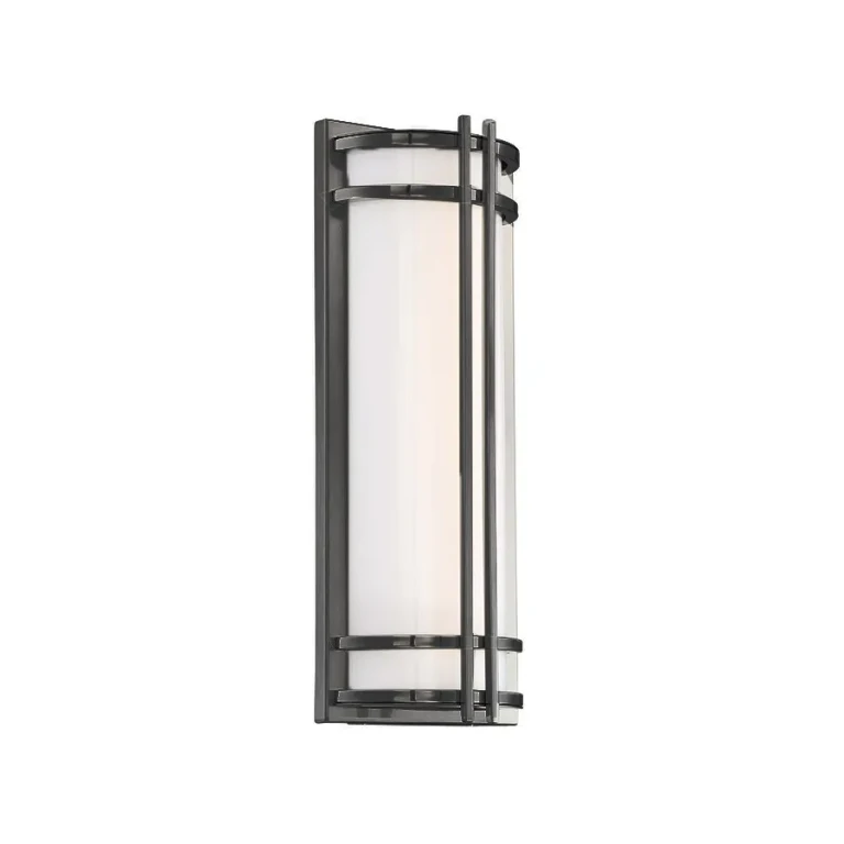 Black LED Outdoor Wall Sconce from the Skyscraper Collection