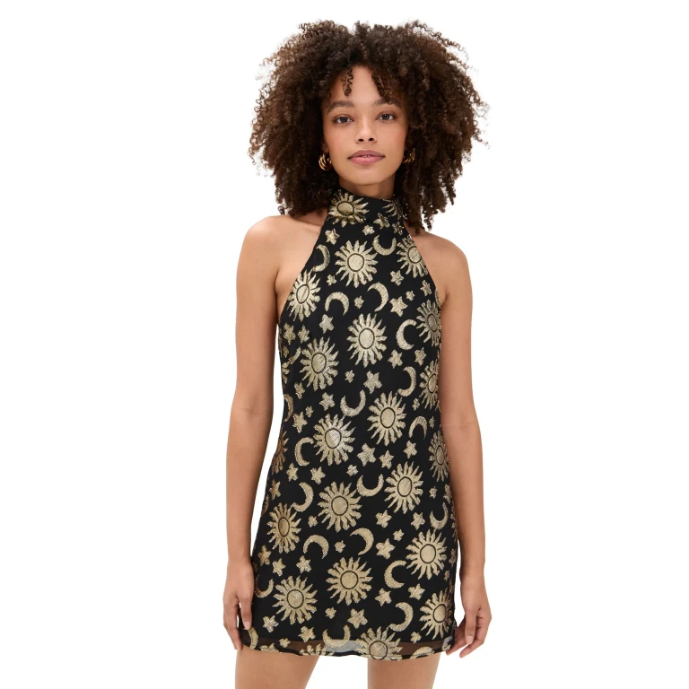 Show Me Your Mumu Lisa Mini Dress Borrowed Blue Luxe Satin XL