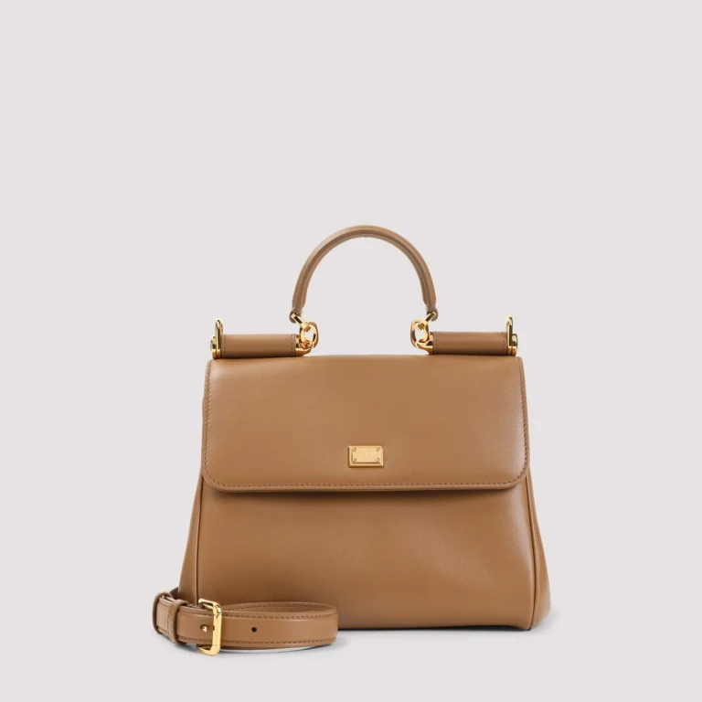Bolso de mano Dolce & Gabbana Sicily en piel de becerro suave