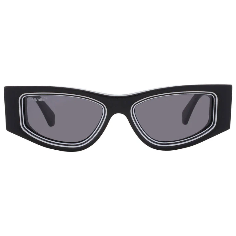 Off-White Andy Dark Grey Irregular Unisex Sunglasses OERI047 1007 53