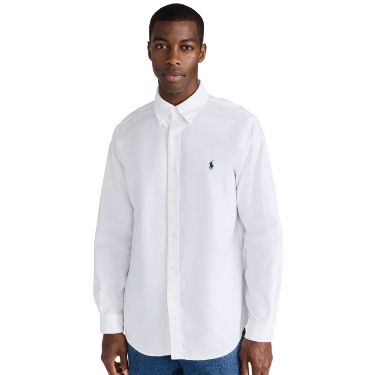 Polo Ralph Lauren Classic Fit Garment Dyed Oxford Shirt RL Navy XS