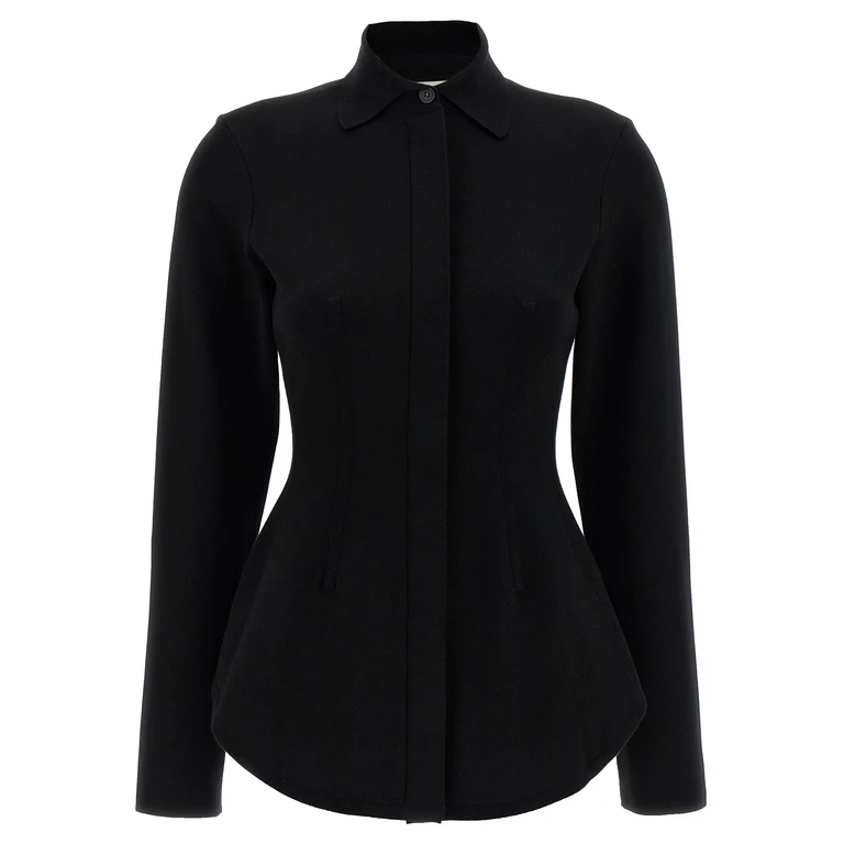 Black Viscose Blouse - Women