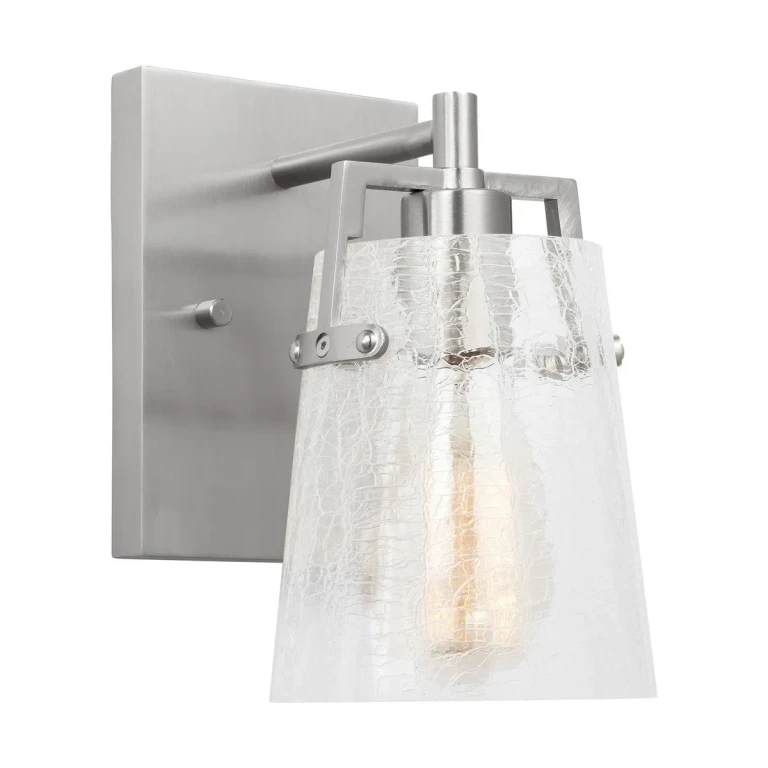 Brushed Nickel Wall Sconce from the Crofton Collection