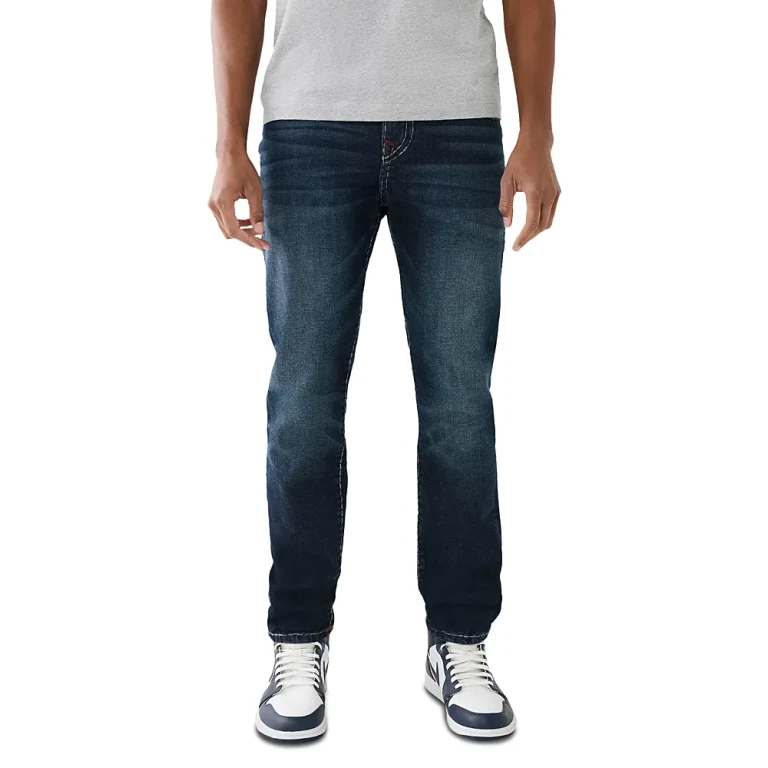 True Religion Rocco Super T No Flap Stretch Skinny Fit Jeans in Naos Dark