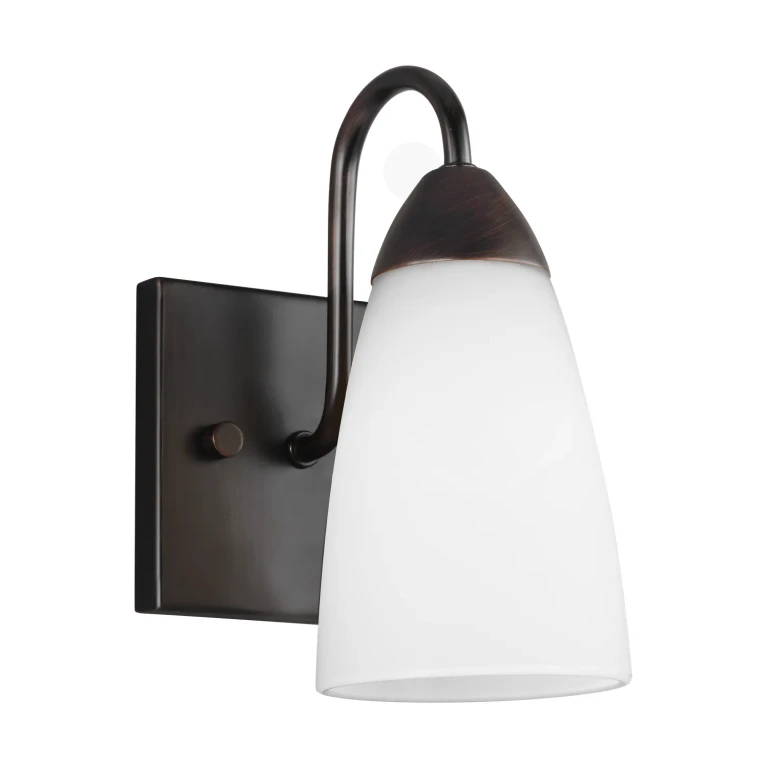 Seville 1-Light Bathroom Vanity Light Sconce in Bronze