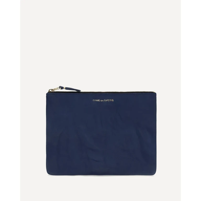 COMME DES GARÇONS WALLET Vintage-effect leather Pouch Male UNI