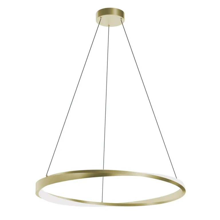 Light Antique Brass LED Pendant from the Oberon Collection
