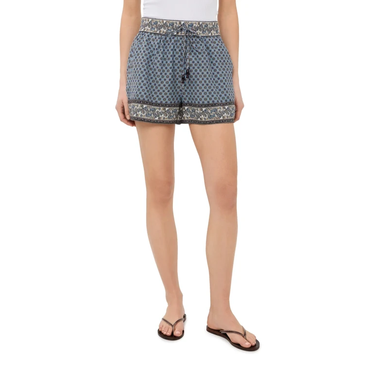 Veronica Beard Vilvaldi Shorts Blue Jay Multi XL