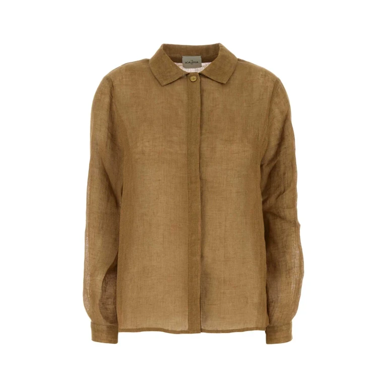 Le Kasha Biscuit Linen Sanbu Shirt