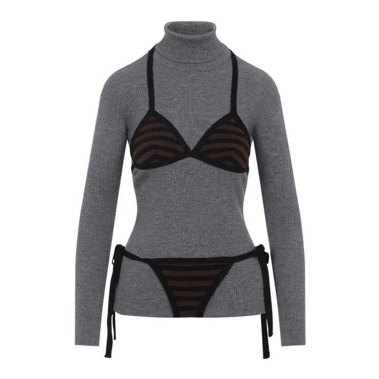 Moschino Pull Col Roulé - Multicolore