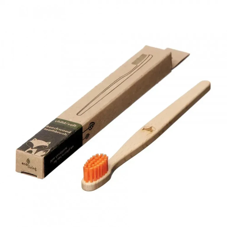 Kids 100% Plant-Based Beech Wood Toothbrush - Fox (FSC 100%)