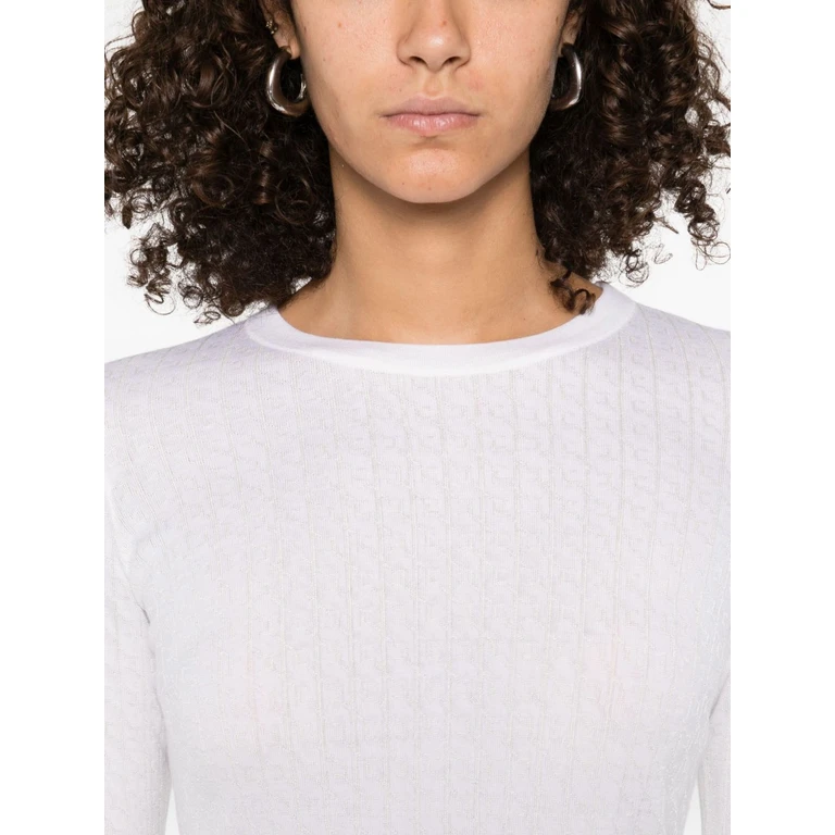 Elisabetta Franchi Sweaters Ivory Viscose - Women