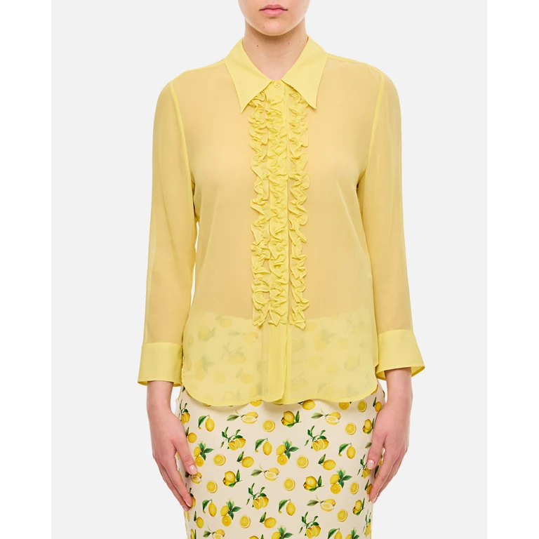 Stella McCartney GerĂĽschtes Slim-Fit-Hemd