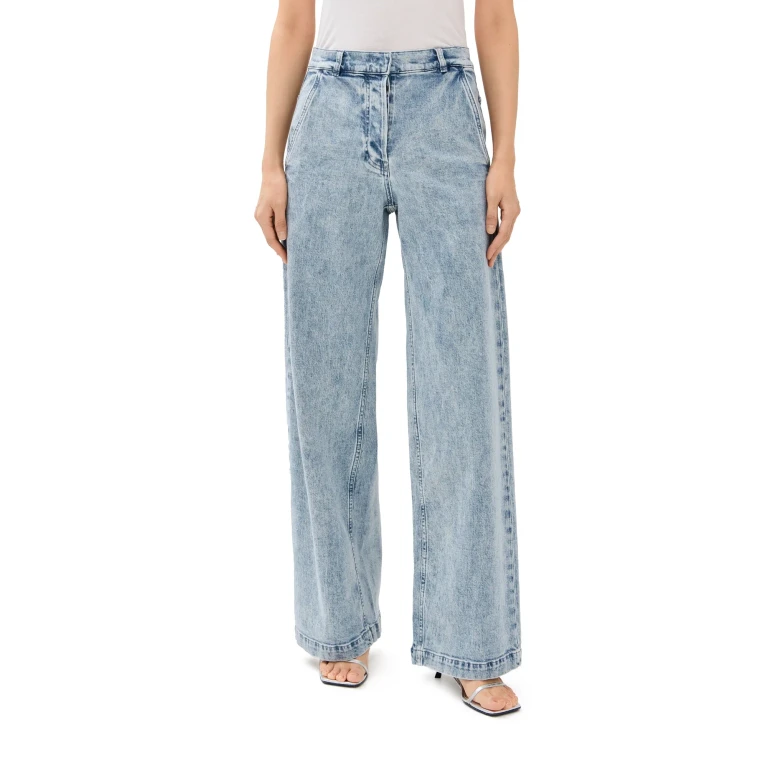 Another Tomorrow Carpenter Denim Pants Ecru 44