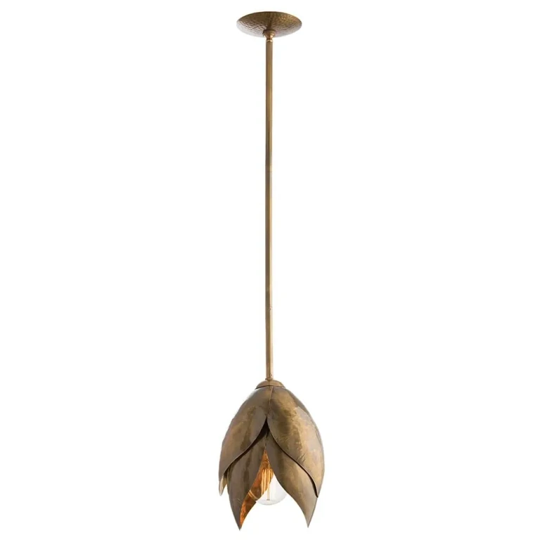 Edith 8" Pendant in Vintage Brass