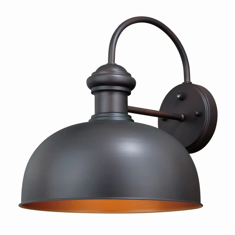 Oil Burnished Bronze and Light Gold One Light Outdoor Wall Mount from the Franklin Collection