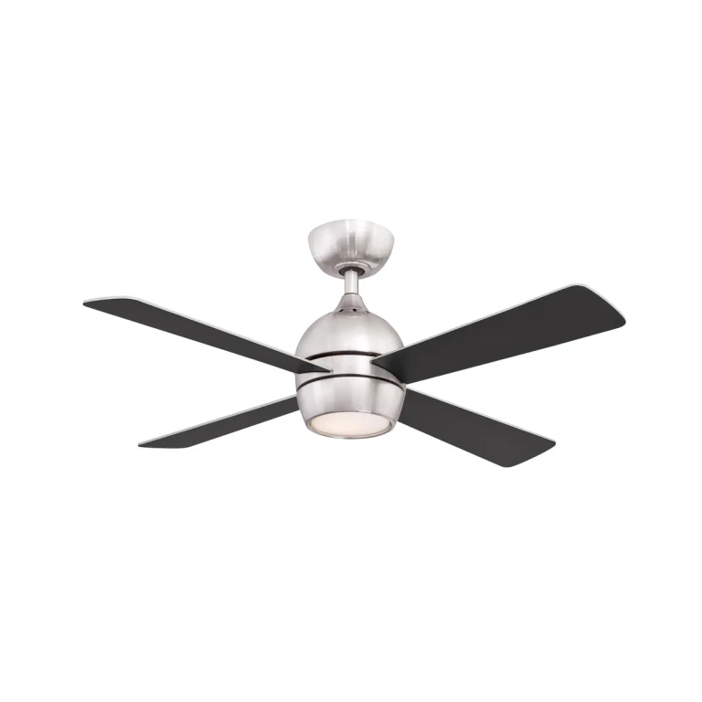 Fanimation Kwad 44" LED Indoor Ceiling Fan in Brushed Nickel with Opal Frosted Glass - FP7644BN