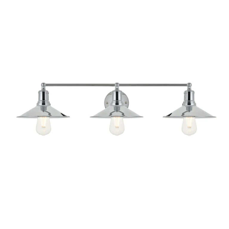 Chrome Three Light Wall Sconce from the Etude Collection