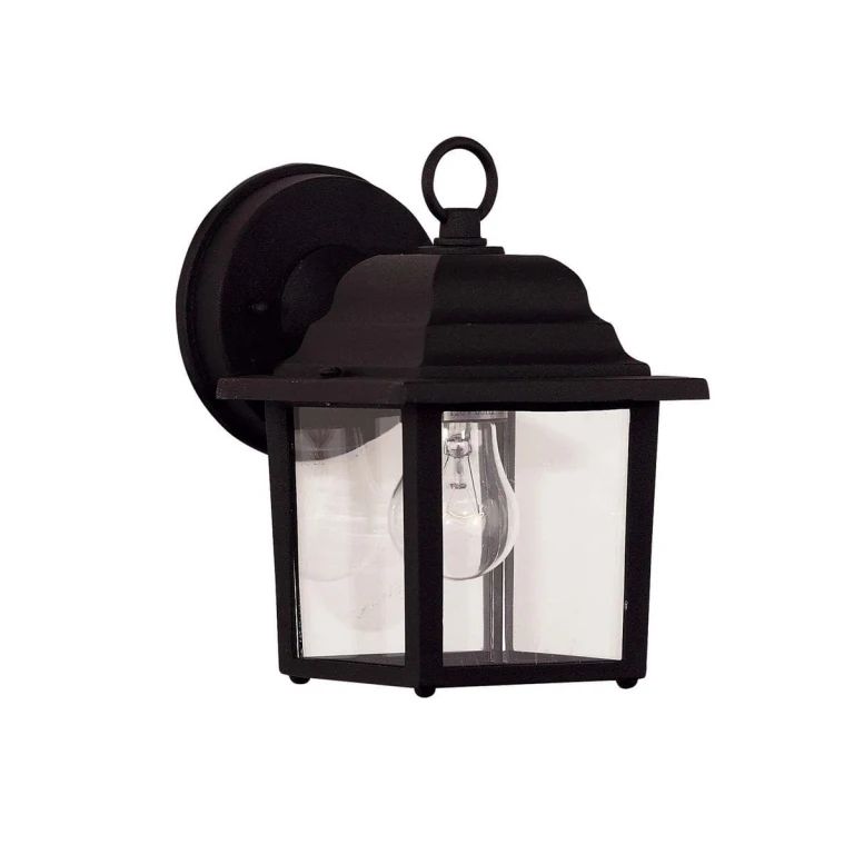 Savoy House Exterior Collections 9" Wall Lantern in Black - 5-3045-BK