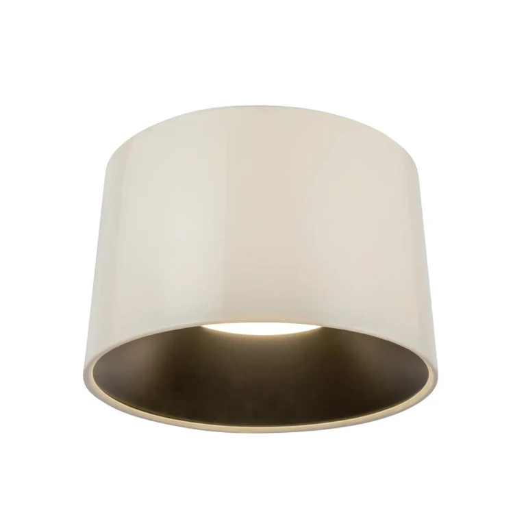 Pearl White LED Flush Mount from the Etta Collection