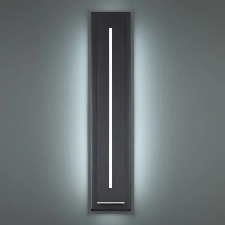 Black LED Outdoor Wall Sconce from the Midnight Collection